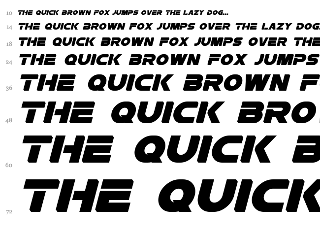 Rebellion font waterfall